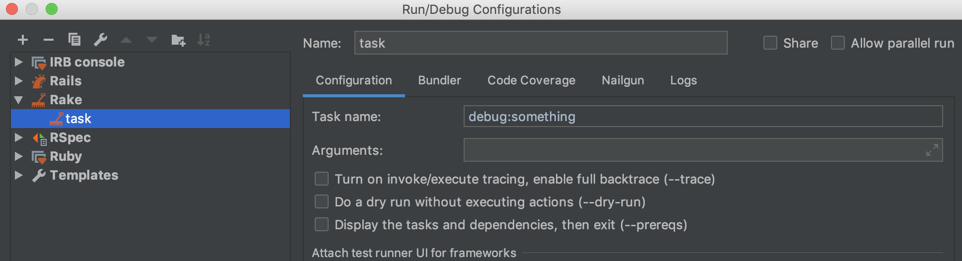 ruby task runner